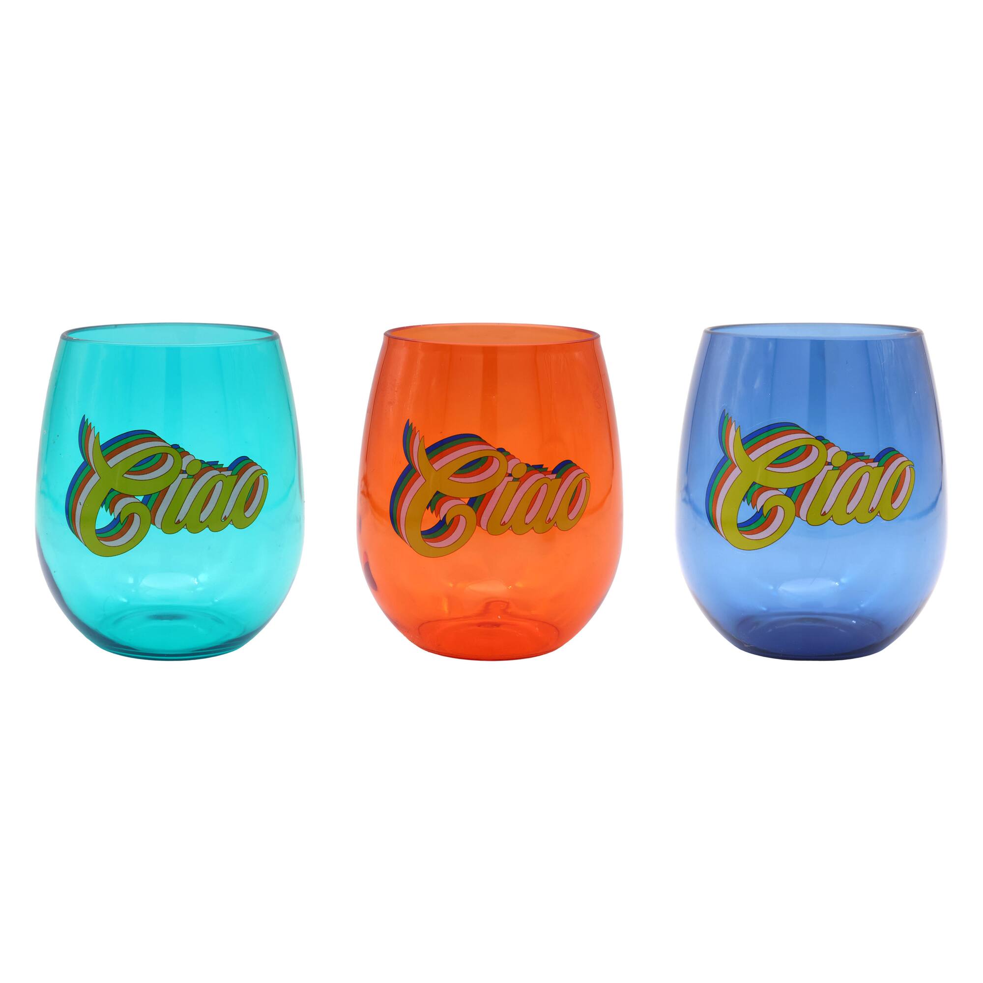 Jonathan Adler x Michaels Stemless Ciao Tumblers Set